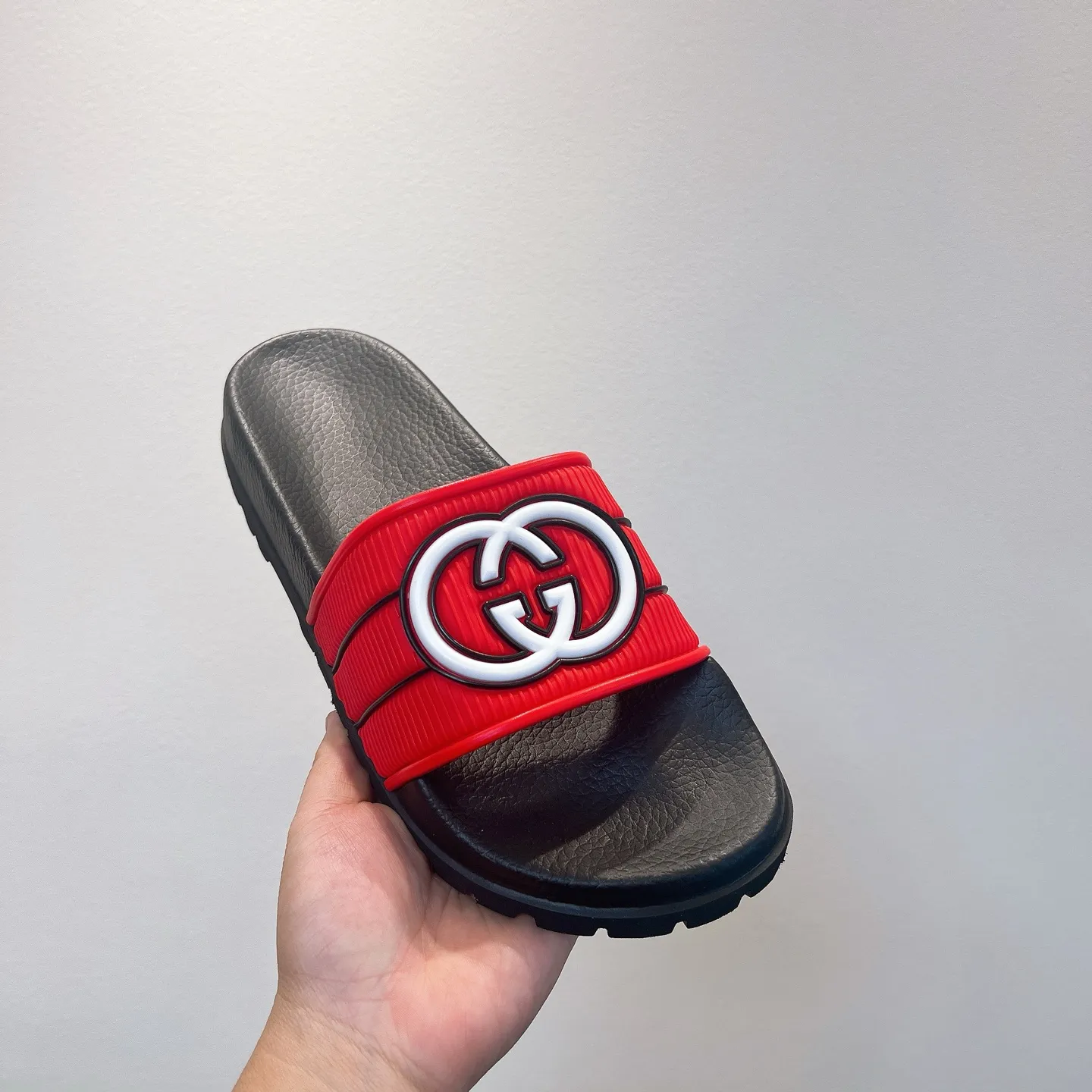 Men's Men's Shoes 130🐮🐮Gucci Gucci Slippers Gucci 2024 latest beach sandals slippers Original molding double G LOGO Original molding consistent Outsole: Men's Men's Shoes u double-layer outsole Size: 35-46